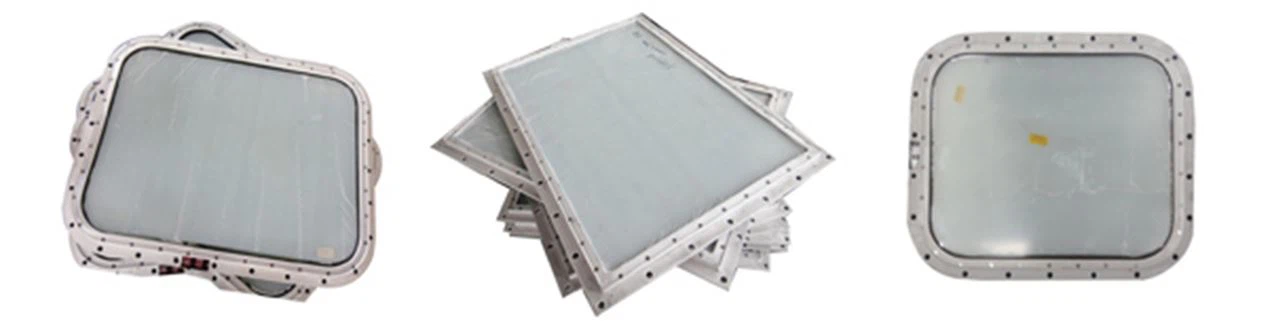 5-wheel house window with square shape